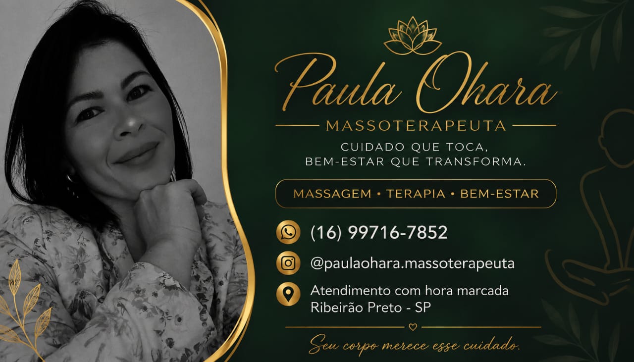 Frente do Cartão de Visita Paula Ohara